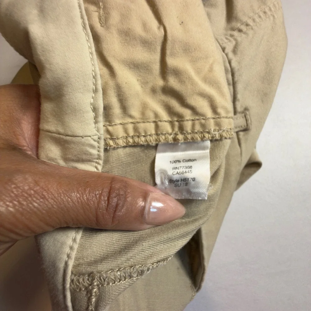 J.Crew Womens Chino Shorts Khaki Tan Cotton Twill Size 6….7 Inch Inseam Vacation
